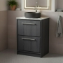 Hudson Reed Lille 600mm 2-Drawer Floor Standing Vanity Unit with Countertop