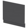 Hudson Reed MFC Straight Bath End Panel and Plinth 560mm H x 700mm W - Graphite Grey
