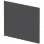 Hudson Reed MFC Shower Bath End Panel 540mm H x 700mm W - Graphite Grey
