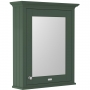 Hudson Reed Old London Mirrored Bathroom Cabinet 650mm Wide - Hunter Green