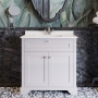 Hudson Reed Old London Marble Top 800mm Floor Standing Vanity Unit