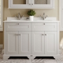 Hudson Reed Old London Twin Marble Top 1200mm Floor Standing Vanity Unit