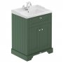 Hudson Reed Old London Floor Standing Vanity Unit with 1TH Basin 600mm Wide - Hunter Green