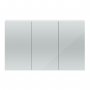 Hudson Reed Quartet 3 Door Mirrored Cabinet 1350mm Wide - Gloss White