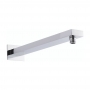 Hudson Reed Small Rectangular Wall Mounted Shower Arm 355mm Length - Chrome