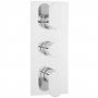 Hudson Reed Reign Concealed Shower Valve with Diverter - Triple Handle - Chrome