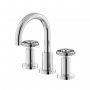 Hudson Reed Revolution 3-Hole Basin Mixer Tap with Waste - Chrome