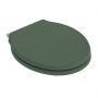Hudson Reed Ryther Soft Close Toilet Seat Chrome Hinges - Hunter Green
