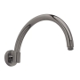 Hudson Reed Curved Wall Mounted Shower Arm 343mm Length - Brushed Pewter