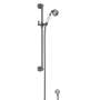 Hudson Reed Traditional Slider Shower Rail Kit with Traditional Handset - Brushed Pewter