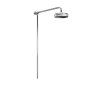Hudson Reed Traditional Shower Riser Kit with Apron Fixed Shower Head - Chrome