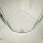 Pearlstone Slip-Resistant White 40mm Quadrant Shower Tray