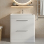 Hudson Reed Solar 800mm 2-Drawer Floor Standing Vanity Unit