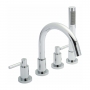 Hudson Reed Tec Lever 4-Hole Bath Shower Mixer Tap with Shower Kit and Hose Retainer