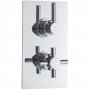 Hudson Reed Tec Pura Concealed Shower Valve with Diverter Dual Handle - Chrome