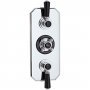 Hudson Reed Topaz Black Triple Concealed Shower Valve with Diverter