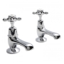 Hudson Reed Topaz Dome Basin Taps Pair - Chrome