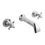 Hudson Reed Topaz Dome Wall Mounted Bath Filler Tap - Chrome