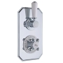 Hudson Reed Topaz Twin Concealed Shower Valve Dual Handle - Chrome
