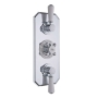 Hudson Reed Topaz Concealed Triple Handle Shower Valve - Chrome