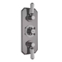 Hudson Reed Topaz Concealed Triple Handle Shower Valve - Brushed Pewter