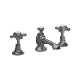 Hudson Reed Topaz 3-Hole Basin Mixer Tap Deck Mounted with Pop Up Waste - Brushed Pewter