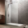 Hudson Reed Minimal Chrome 1950mm Wet Room Glass Shower Screen