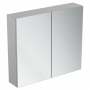 Ideal Standard 2-Door Mirror Cabinet 800mm Wide - Aluminium