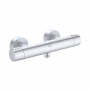 Ideal Standard Ceratherm ALU+ Thermostatic Bar Shower Valve Bottom Outlet - Silver