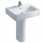 Ideal Standard Concept Cube Basin and Full Pedestal 600mm Wide 1 Tap Hole