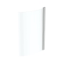Ideal Standard Concept Curved Hinged Bath Screen 1470mm H x 1022mm W - 5mm Glass