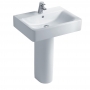 Ideal Standard Concept Cube Basin and Full Pedestal 600mm Wide 1 Tap Hole