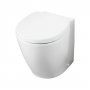 Ideal Standard Concept Space Compact Back to Wall Toilet - Standard Seat and Cover White