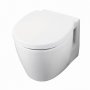 Ideal Standard Concept Space Compact Wall Hung Toilet - Standard Seat and Cover White