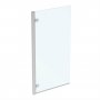 Ideal Standard I.Life Hinged LH Bathscreen 1500mm High x 815mm Wide 8mm Glass - Bright Silver