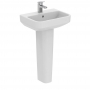 Ideal Standard I.Life S Compact Basin and Full Pedestal 500mm Wide - 1 Tap Hole