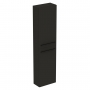 Ideal Standard I.Life S Wall Hung 2-Door Tall Unit 400mm Wide - Matt Carbon Grey