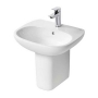 Ideal Standard Tesi Basin and Semi Pedestal 550mm Wide 1 Tap Hole