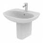 Ideal Standard Tesi Basin and Semi Pedestal 500mm Wide 1 Tap Hole