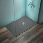 Ideal Standard Ultra Flat S+ Concrete Grey Rectangular Shower Tray