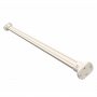 Impey Straight Shower Curtain Rail 1300mm Length - White