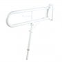 Impey Fold Down Rail 760mm with Leg Support and Toilet Roll Holder
