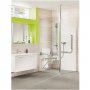 Impey Supreme Glass Shower Panel 700mm Wide Plain Glass