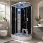 Insignia Marble Edition Offset Quadrant Steam Shower Cabin