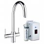 InSinkErator 3N1 J Shape Kitchen Sink Mixer Tap with Neo Tank and Filter - Chrome