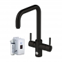 InSinkErator 4N1 U Shape Kitchen Sink Mixer Tap with Neo Tank and Filter - Black Velvet