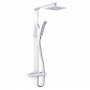 Inta Nulo Safe Touch Thermostatic Bar Mixer Shower with Shower Kit + Fixed Head