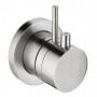 JTP Inox Thermostatic Built-in Mixer with 2 way Diverter - Stainless Steel