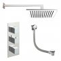 JTP Athena Triple Concealed Mixer Shower with Fixed Head + Bath Filler