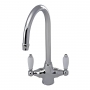 JTP Chelsea Mono Kitchen Sink Mixer Tap Dual Handle Chrome